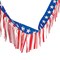 100 Ft. x 14" Patriotic Red, White & Blue Fringe Plastic Garland